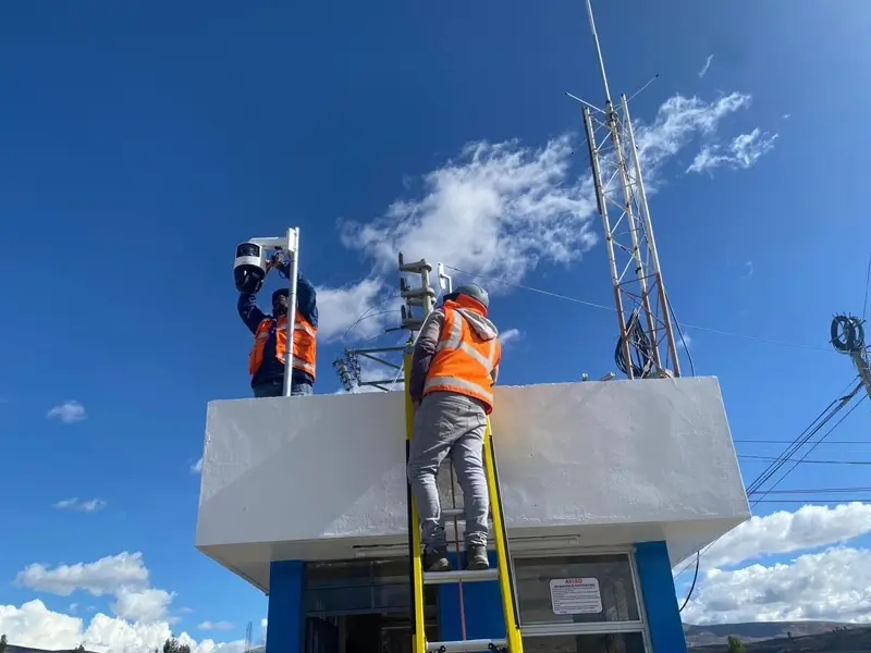 Sistema de video vigilancia IP industrial instalado por Valteco