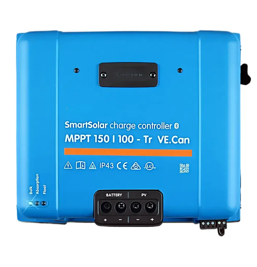 Controlador de carga eólico industrial con rectificación AC a DC y sistema de frenado eléctrico