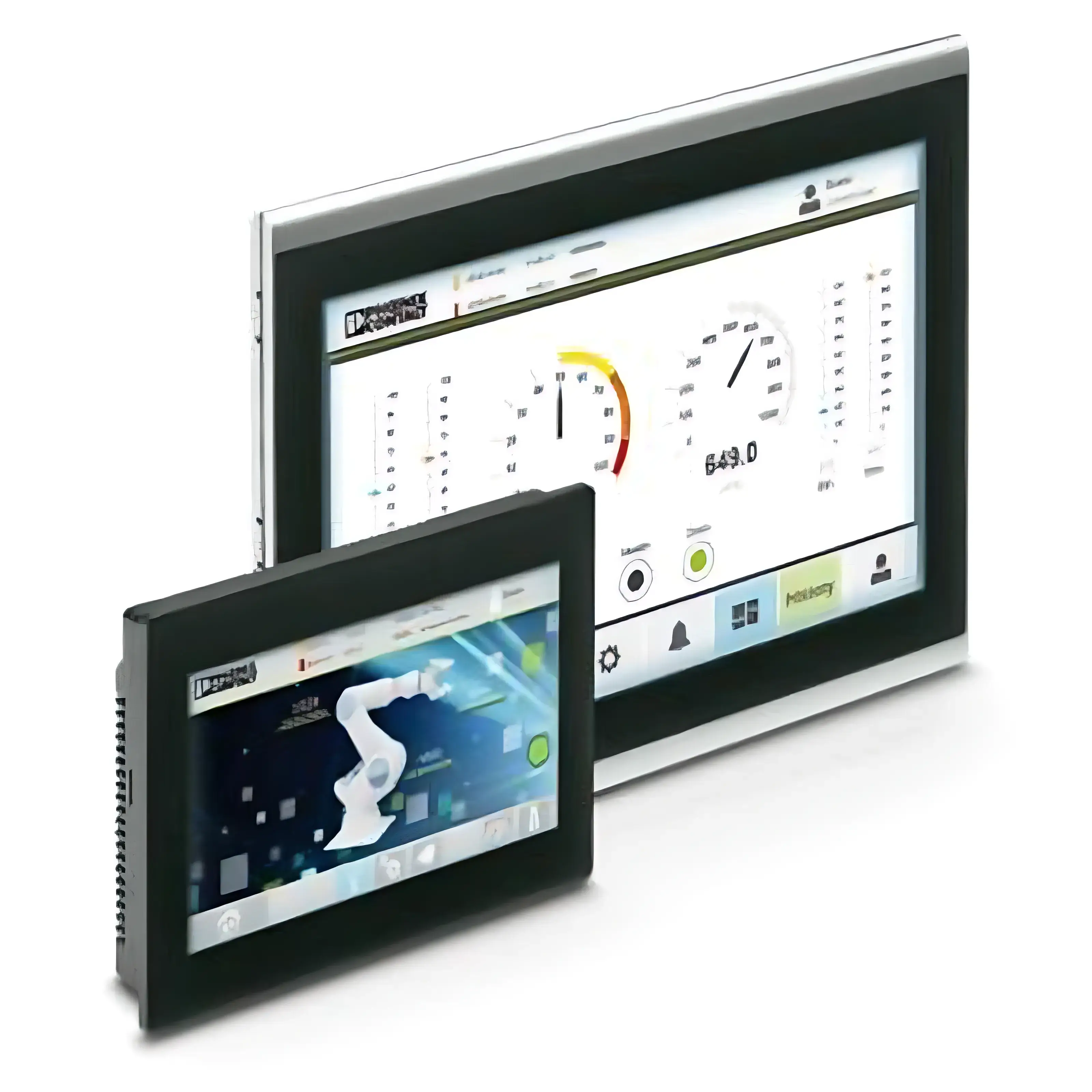 Pantalla HMI industrial de alta definición para supervisión de líneas de producción