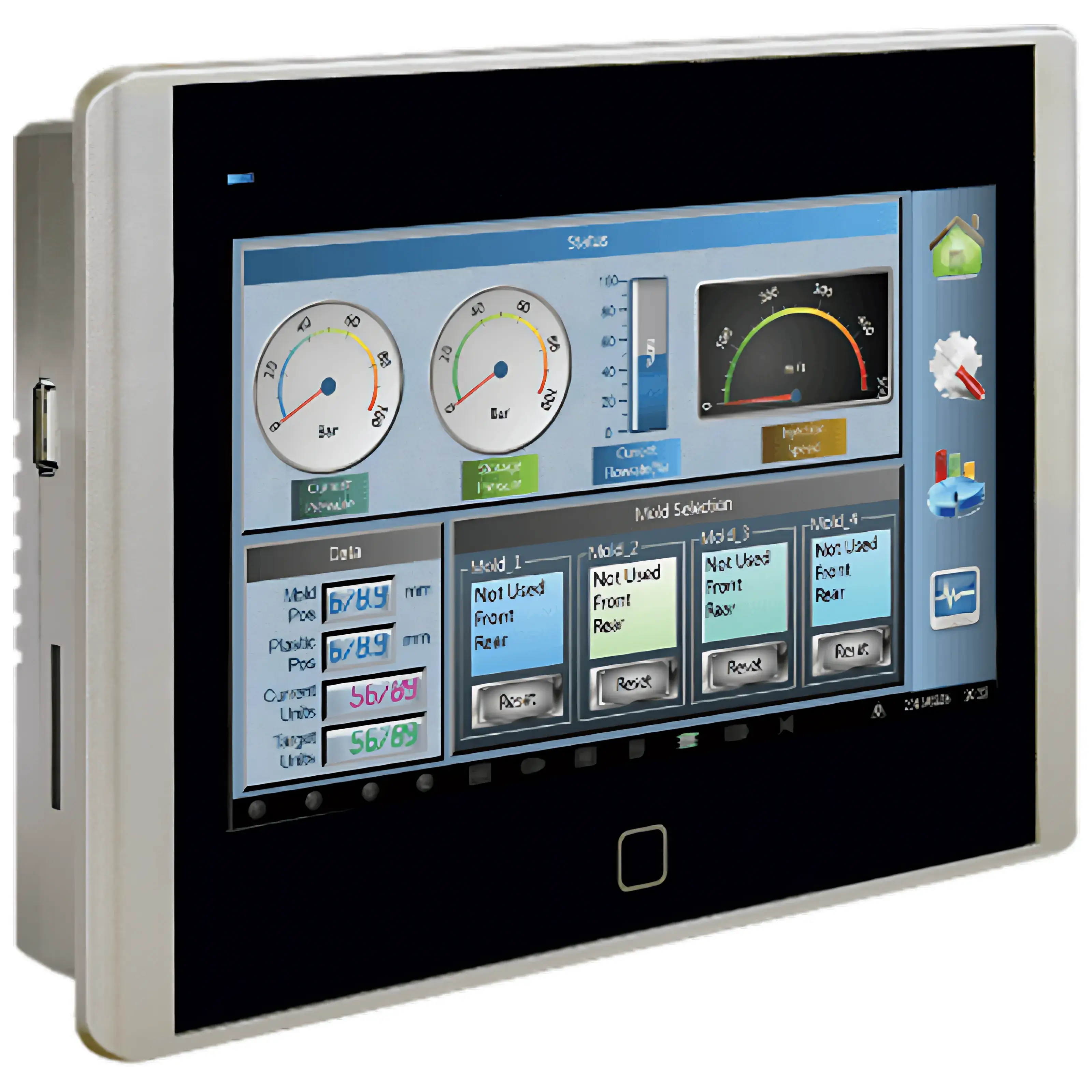 Interfaz Hombre-Máquina táctil para control local en tableros eléctricos